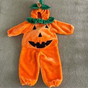 Pumpkin Jack O’Lantern plush jumper Halloween Costume size Small 2-3